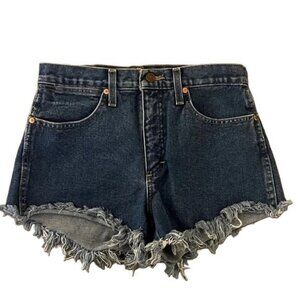 Wrangler Denim Frayed Hem Women Shorts, Size 26